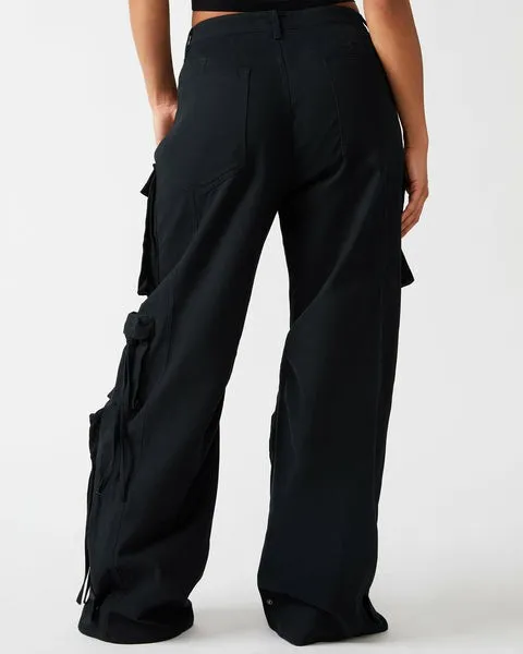 Women DUO PANT BLACK Black Steve Madden Bottoms Women DUO PANT BLACK Black Steve Madden Bottoms