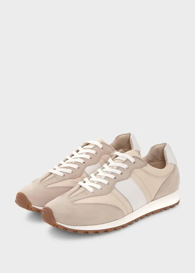 Women Ellis Leather Trainers Beige Hobbs Trainers