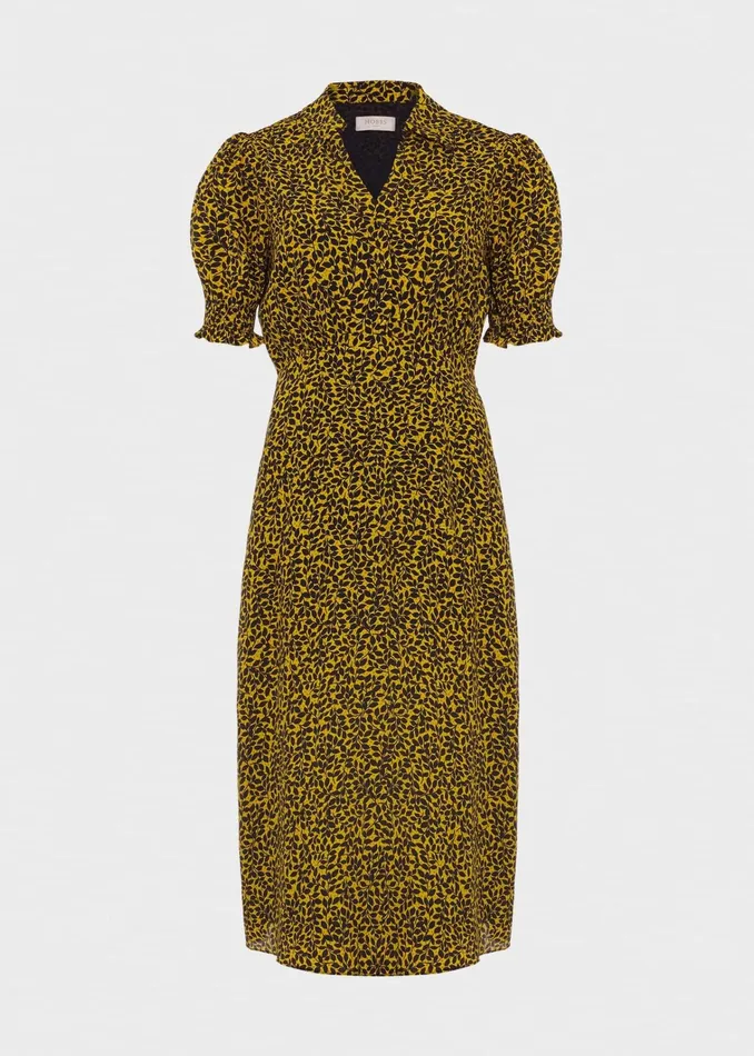 Women Elora Dress Chartreuse Navy Hobbs Dresses and Jumpsuits
