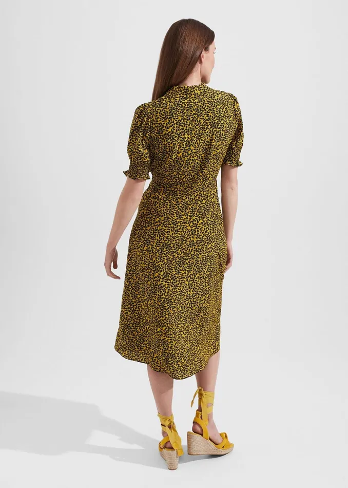 Women Elora Dress Chartreuse Navy Hobbs Dresses and Jumpsuits