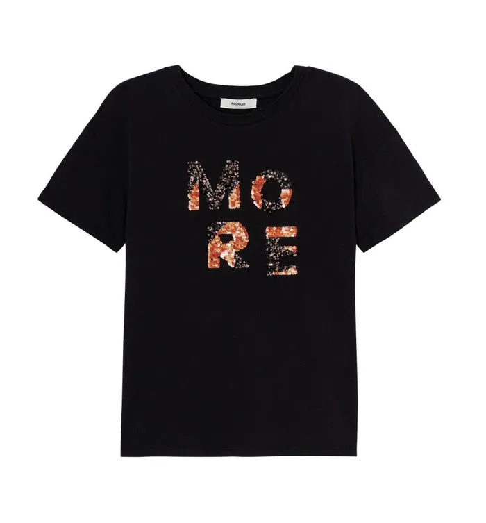 Women Embroidered Sequinned Top 8211 Black Print Promod Tops Women Embroidered Sequinned Top 8211 Black Print Promod Tops