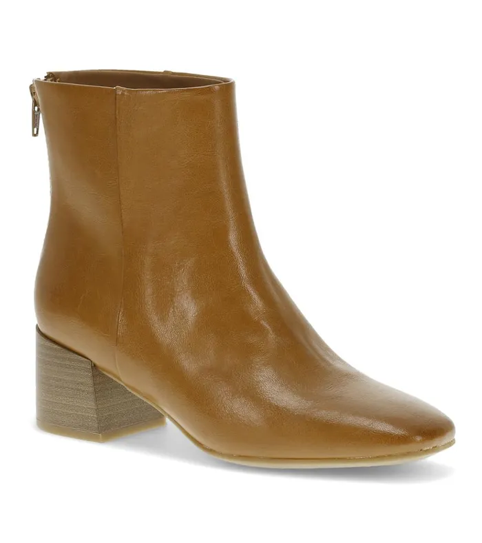 Women Emilie Block Heel Bootie Dark Cognac Baretraps Booties