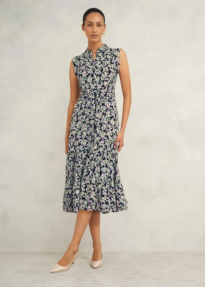 Women Esme Dress Navy Multi Hobbs Dresses and Jumpsuits