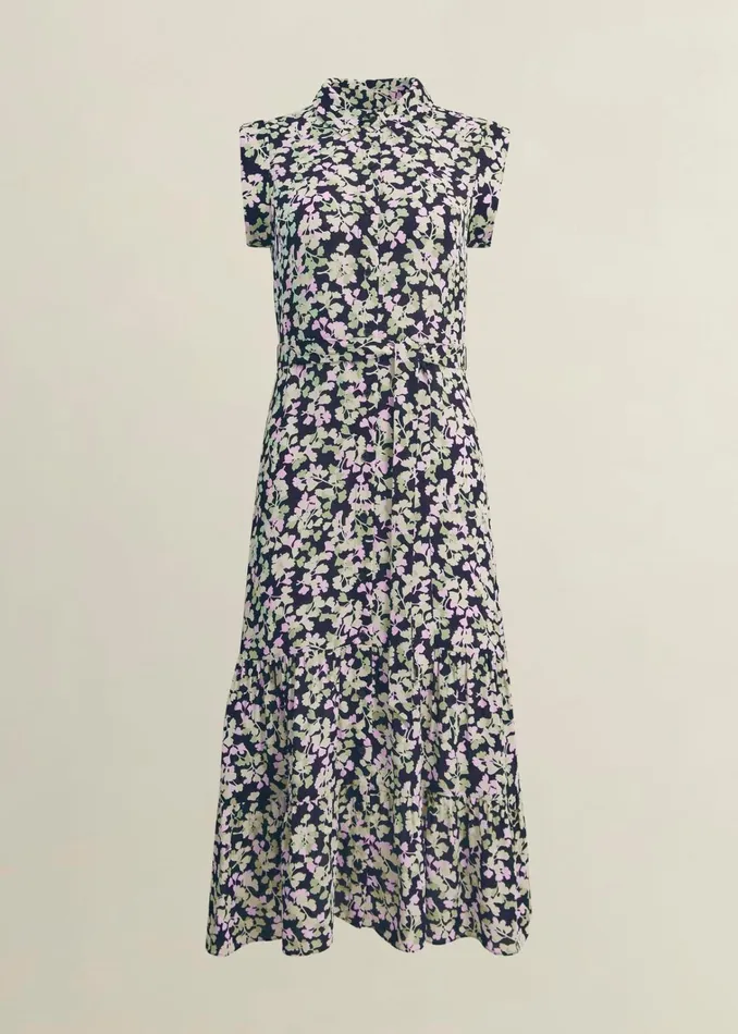 Women Esme Dress Navy Multi Hobbs Dresses and Jumpsuits
