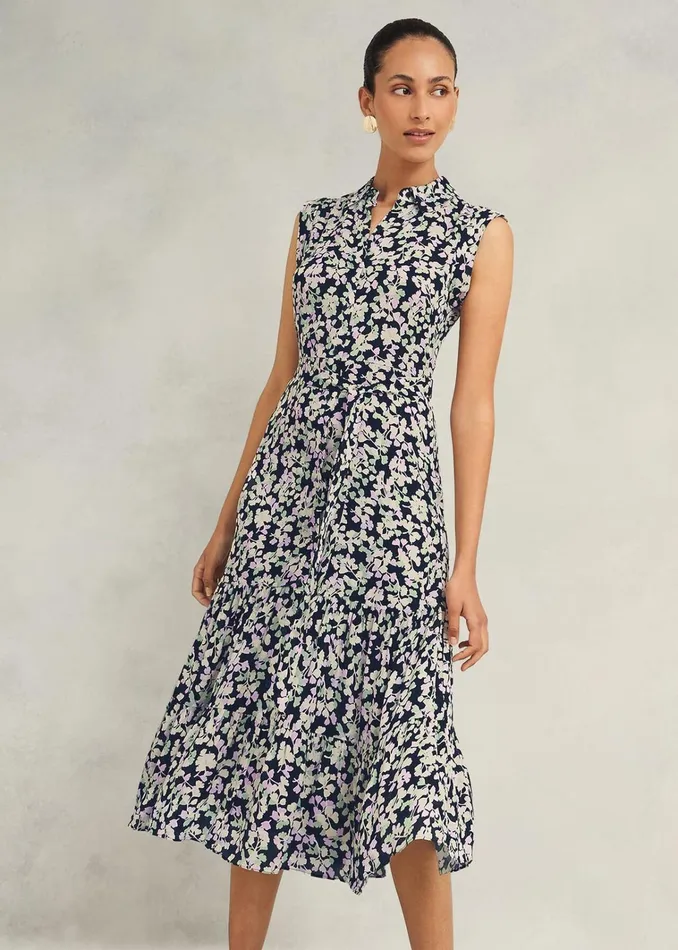 Women Esme Dress Navy Multi Hobbs Dresses and Jumpsuits