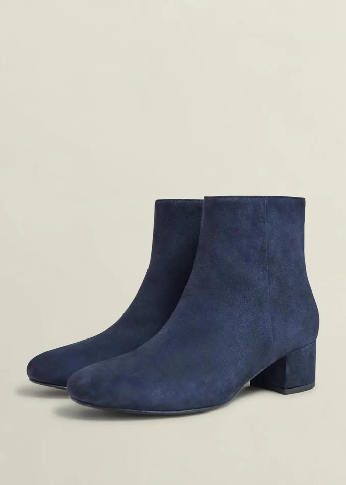 Women Evelyn Suede Ankle Boots Hobbs Navy Hobbs Boots