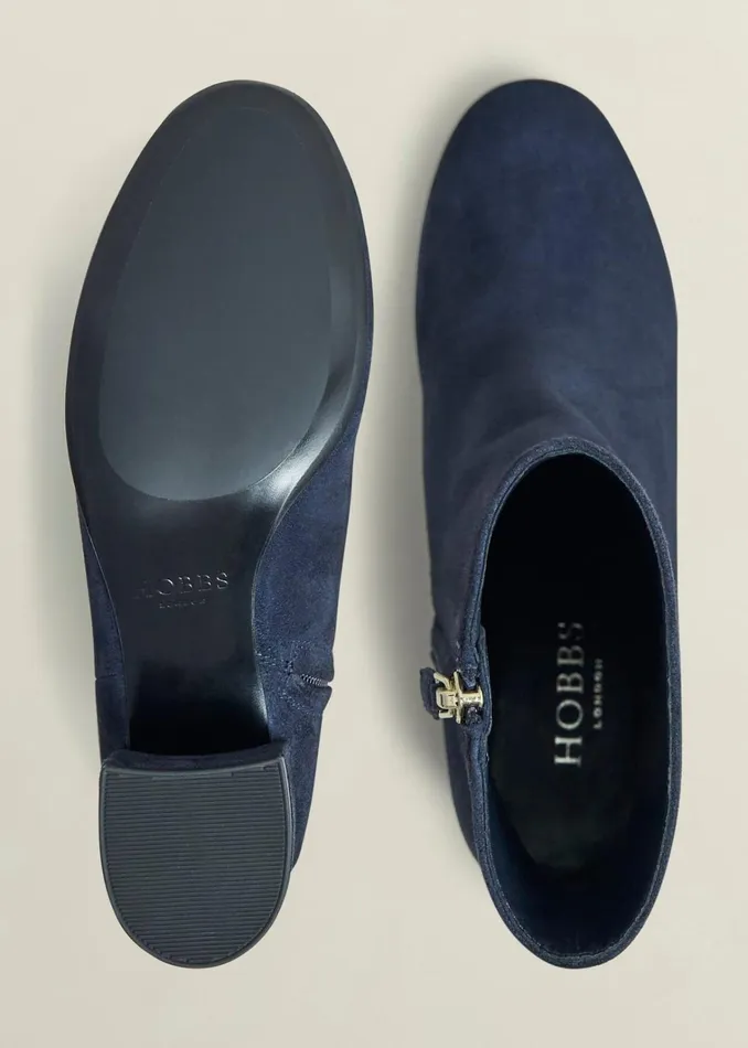 Women Evelyn Suede Ankle Boots Hobbs Navy Hobbs Boots