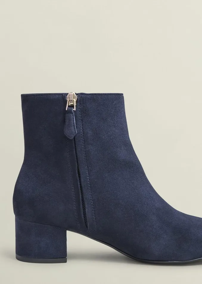 Women Evelyn Suede Ankle Boots Hobbs Navy Hobbs Boots