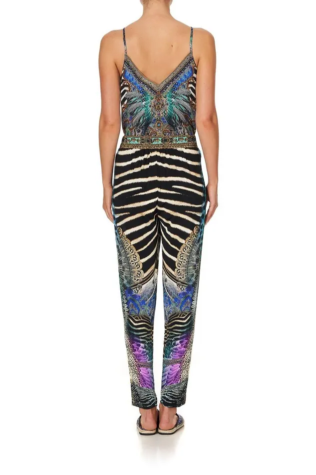 Women Extended Sizes Camilla Harem Pants With Front Pleats Animal Army