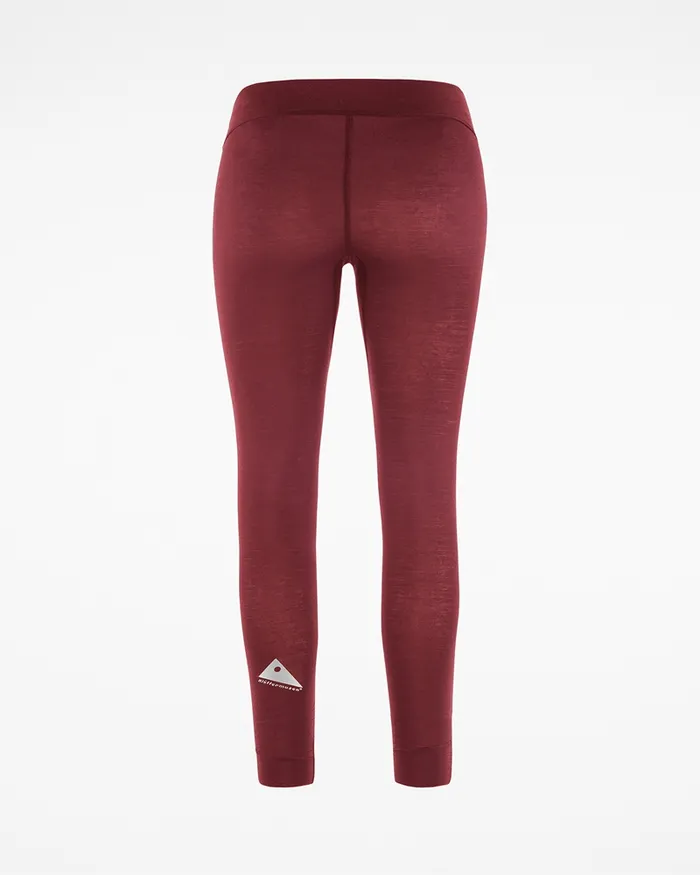 Women Fafne Activity Baselayer Pants Dark Russet Klttermusen Pants