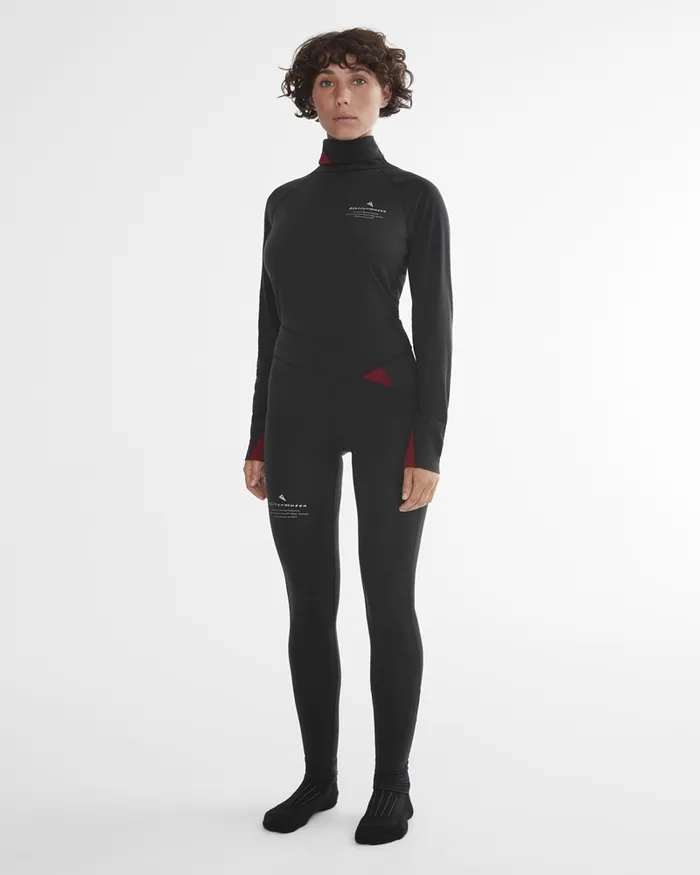 Women Fafne Activity Baselayer Pants Dark Russet Klttermusen Pants