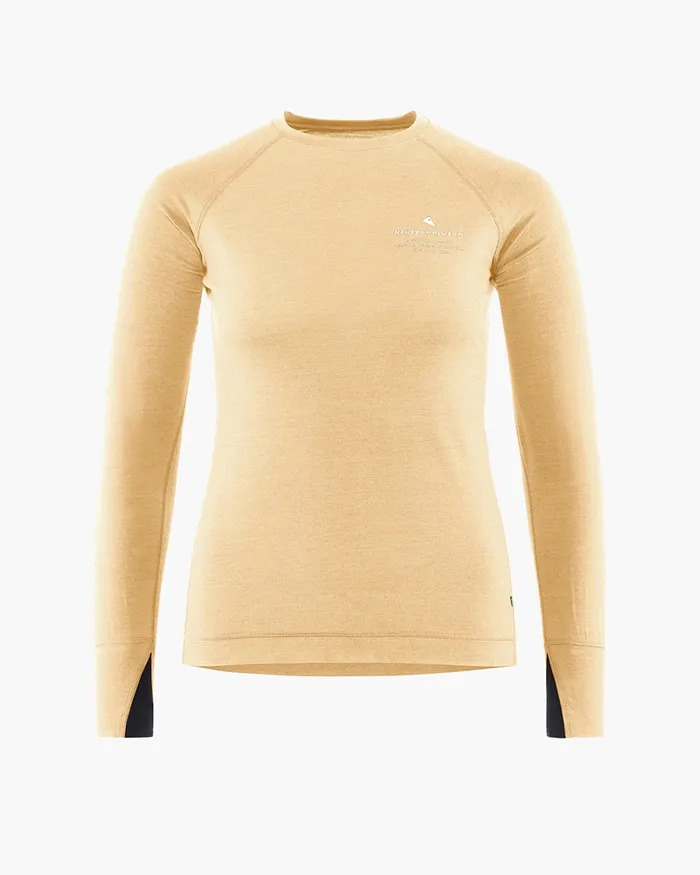 Women Fafne Baselayer Crewneck Chaya Sand Klttermusen Base Layers