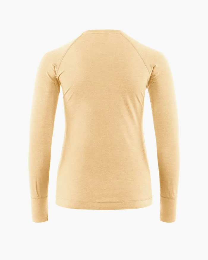 Women Fafne Baselayer Crewneck Chaya Sand Klttermusen Base Layers