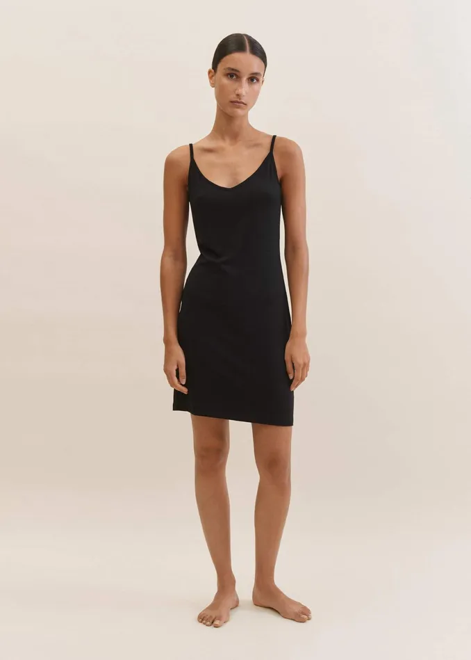 Women Fashion First Aid Slip Dress Black MEEM
