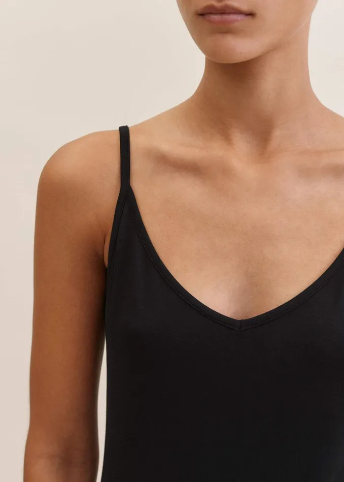 Women Fashion First Aid Slip Dress Black MEEM