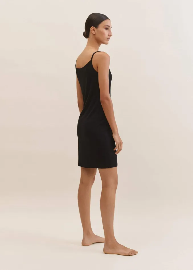 Women Fashion First Aid Slip Dress Black MEEM