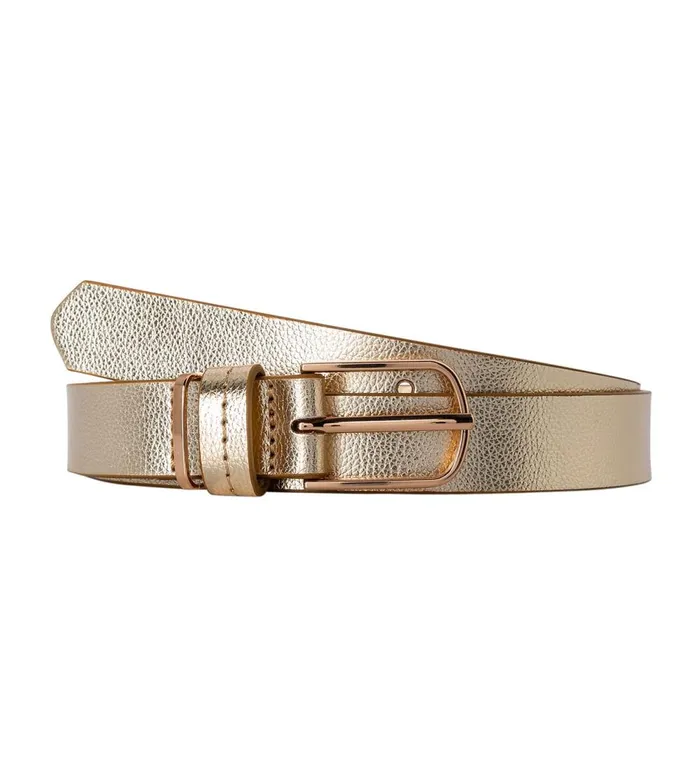 Women Faux Leather Glitzy Belt 8211 Gold Promod Belts Women Faux Leather Glitzy Belt 8211 Gold Promod Belts