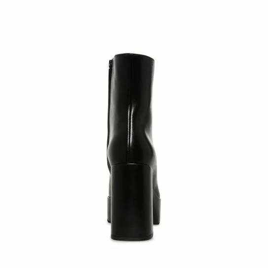 Women FIA BLACK LEATHER Black Leather Steve Madden Boots and Booties Women FIA BLACK LEATHER Black Leather Steve Madden Boots and Booties