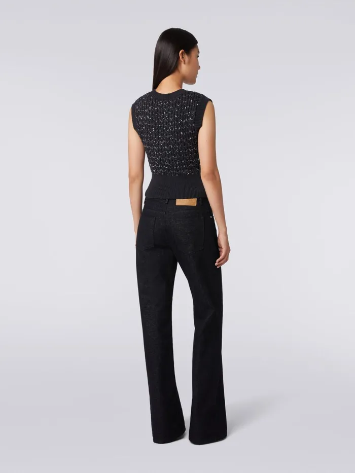 Women FivePocket Trousers In Lam Denim Black Missoni Trousers