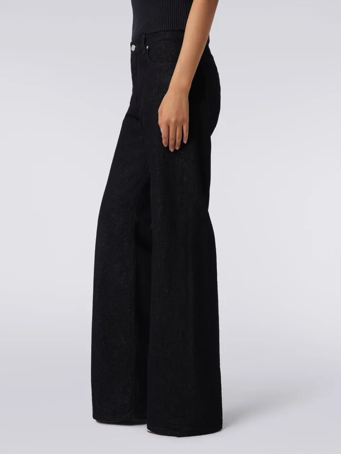 Women FivePocket Trousers In Lam Denim Black Missoni Trousers