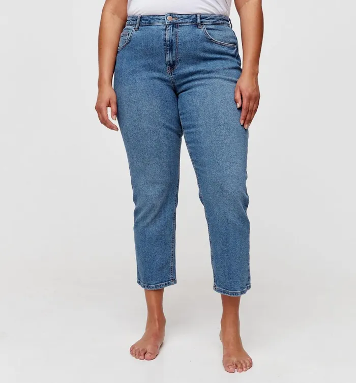 Women Gaston Cropped Slim Jeans 8211 Medium Denim Promod Jeans Women Gaston Cropped Slim Jeans 8211 Medium Denim Promod Jeans