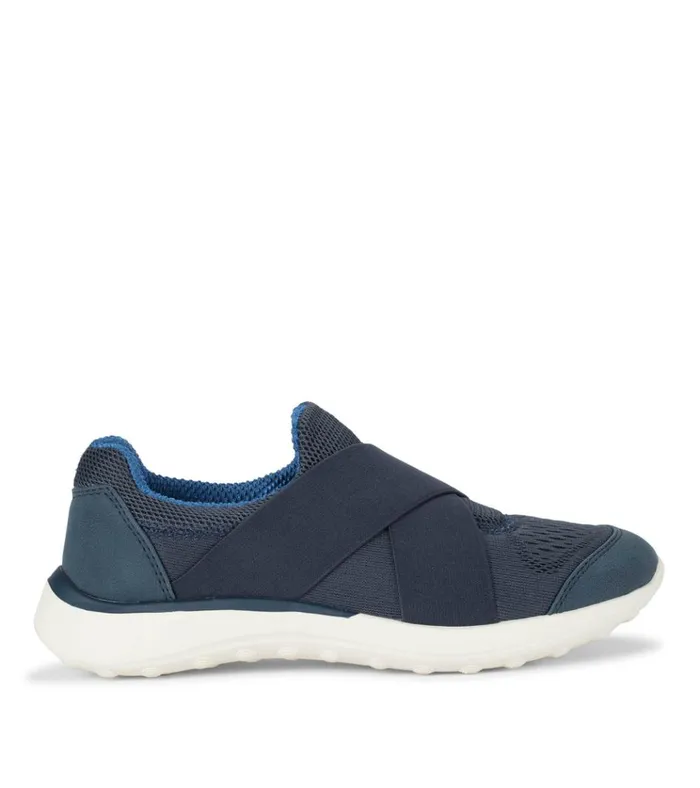 Women Gerri Casual Slip On Sneaker Navy Blue Baretraps Flats and Loafers
