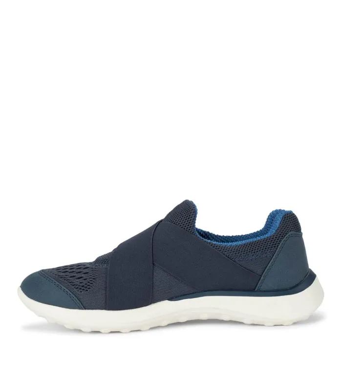 Women Gerri Casual Slip On Sneaker Navy Blue Baretraps Flats and Loafers