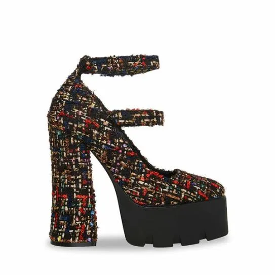 Women HARUKO BLACK MULTI Black Multi Steve Madden Heels