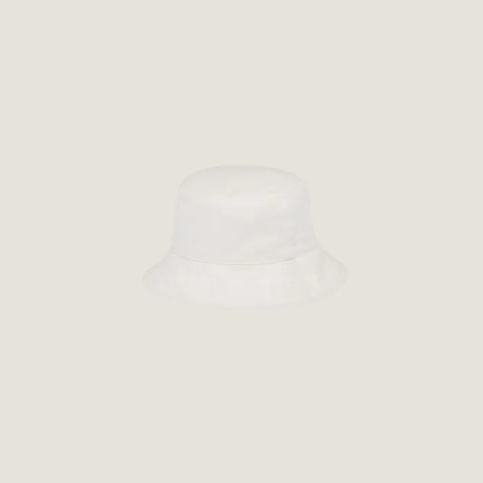 Women Hats And Gloves Miu Miu Drill Bucket Hat Whiteblack Women Hats And Gloves Miu Miu Drill Bucket Hat Whiteblack