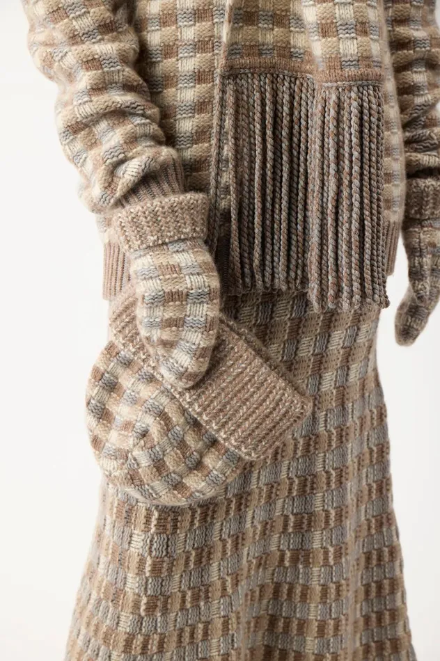 Women Hats Gabriela Hearst Kaja Knit Hat In Multicolor Cashmere