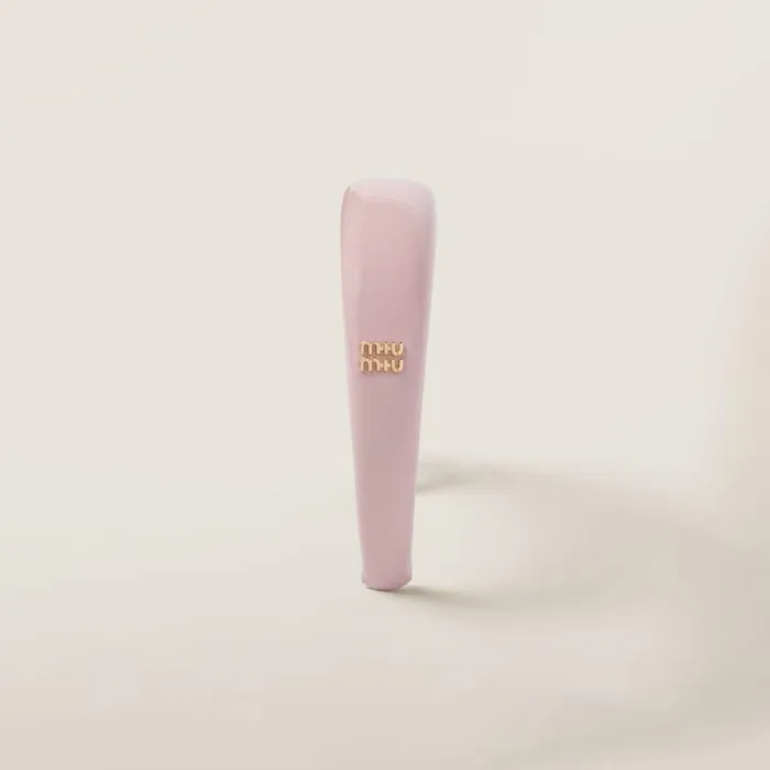 Women Headbands And Hair Accessories Miu Miu Patent Leather Headband Alabaster Pink Women Headbands And Hair Accessories Miu Miu Patent Leather Headband Alabaster Pink