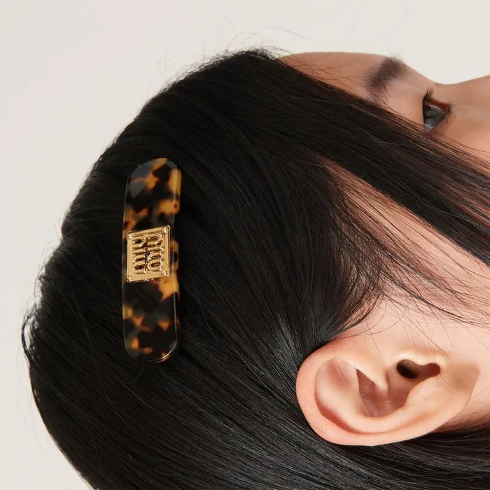Women Headbands And Hair Accessories Miu Miu Plexiglas And Metal Hair Clip Tortoiseshellgold Women Headbands And Hair Accessories Miu Miu Plexiglas And Metal Hair Clip Tortoiseshellgold