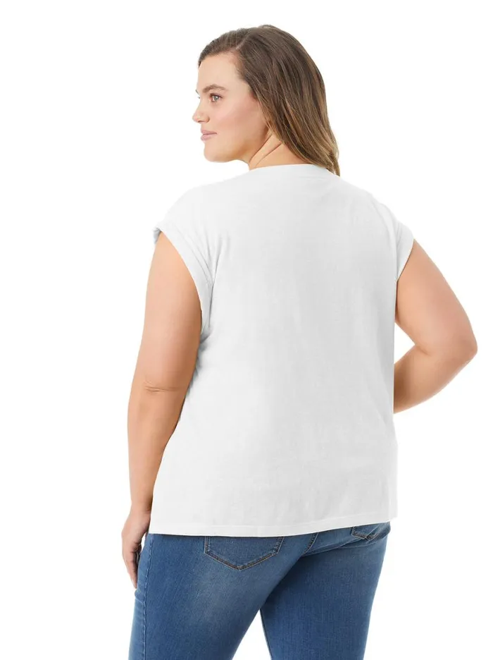 Women Hester Crop Tee In Snow White Jessica Simpson Tops and Tees
