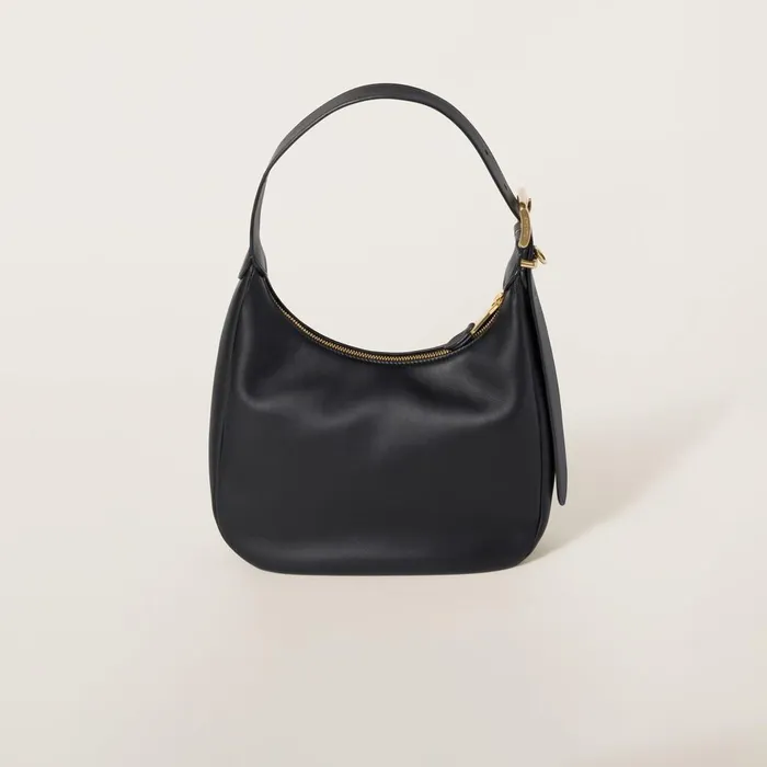 Women Hobo Bags Miu Miu Leather Hobo Bag Black Women Hobo Bags Miu Miu Leather Hobo Bag Black