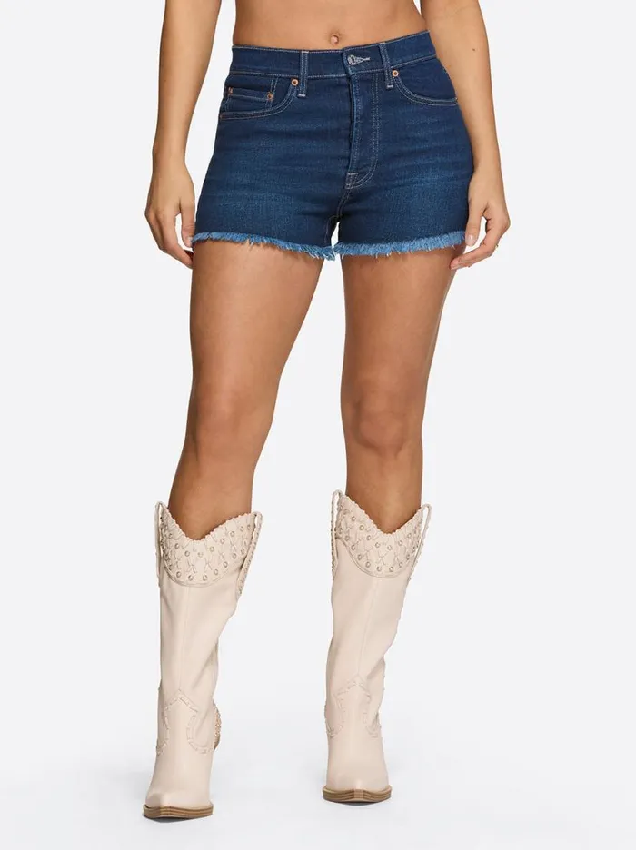 Women Hug Me High Rise Short In Blue Flame Jessica Simpson Bottoms