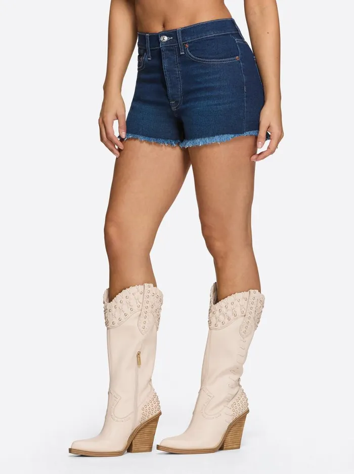 Women Hug Me High Rise Short In Blue Flame Jessica Simpson Bottoms