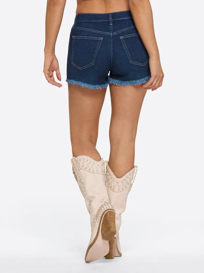 Women Hug Me High Rise Short In Blue Flame Jessica Simpson Bottoms