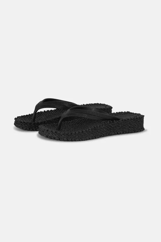 Women Ilse Jacobsen Flip Flops Flip Flop On Platform Sole 8211 Black