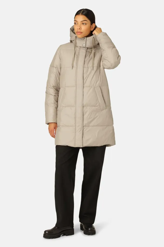 Women Ilse Jacobsen Jackets And Coats Padded Coat 8211 Cobblestone