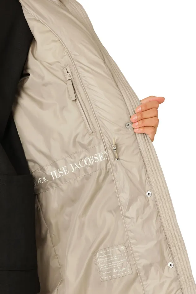 Women Ilse Jacobsen Jackets And Coats Padded Coat 8211 Cobblestone Women Ilse Jacobsen Jackets And Coats Padded Coat 8211 Cobblestone