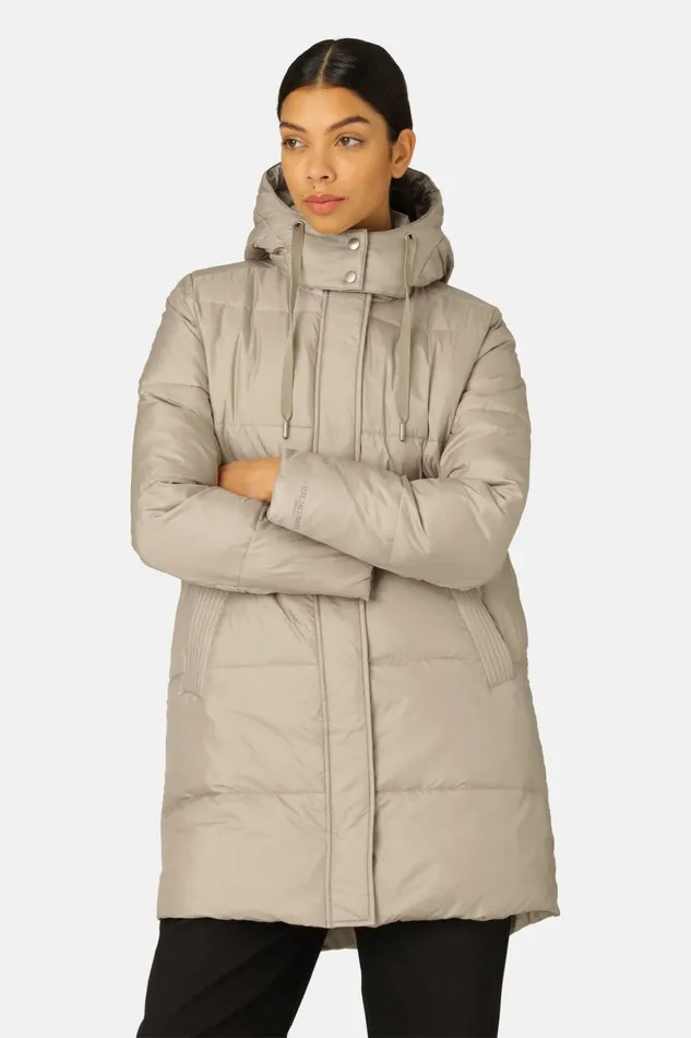 Women Ilse Jacobsen Jackets And Coats Padded Coat 8211 Cobblestone Women Ilse Jacobsen Jackets And Coats Padded Coat 8211 Cobblestone