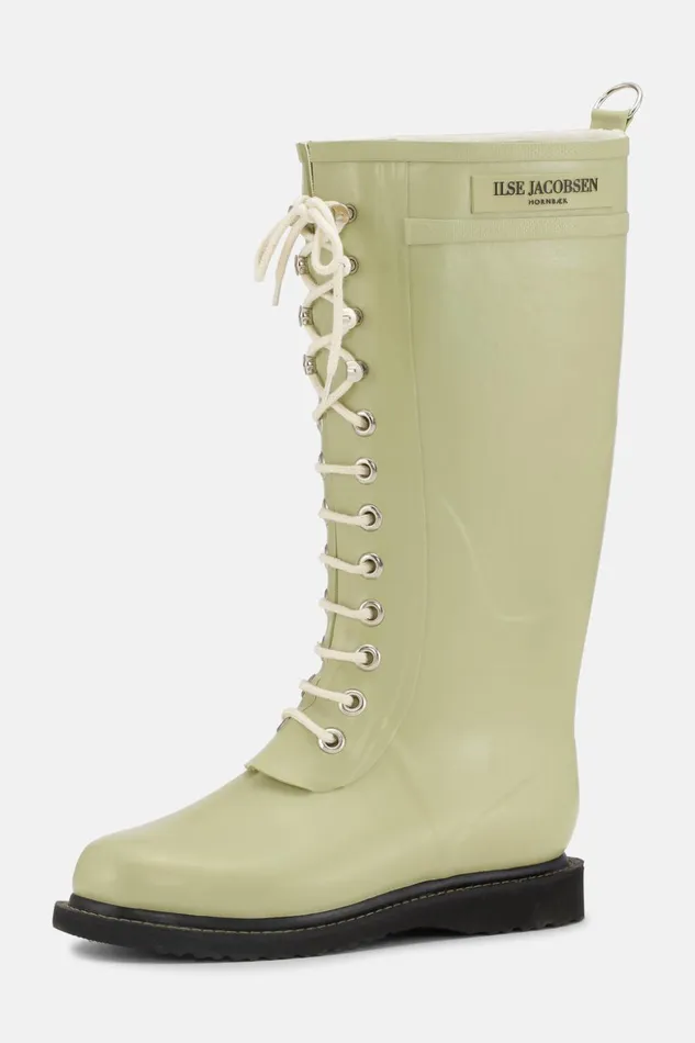 Women Ilse Jacobsen Rainboots Long Long Rubber Boots 8211 Olive Grass