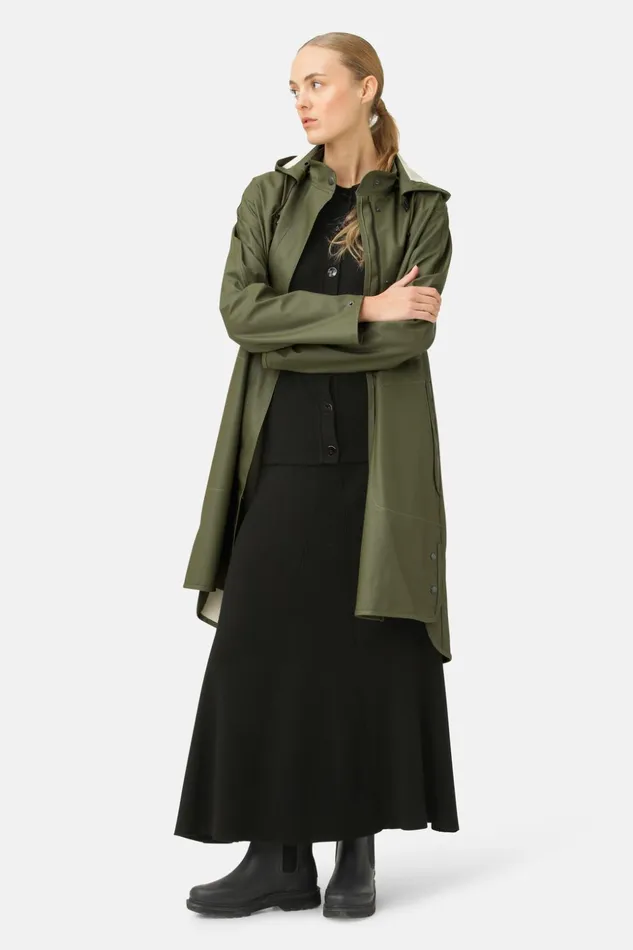 Women Ilse Jacobsen Raincoats Raincoat 8211 Army