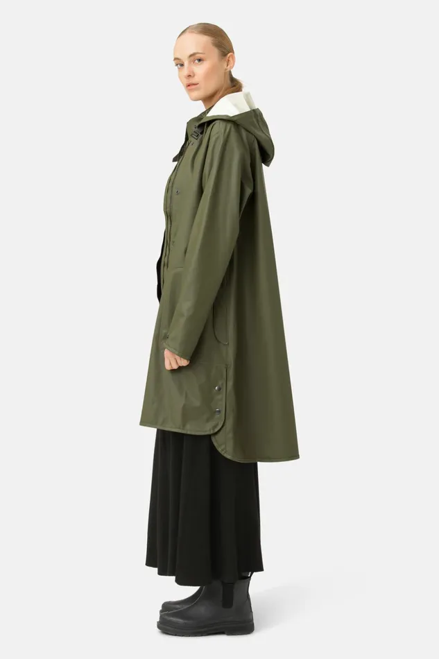 Women Ilse Jacobsen Raincoats Raincoat 8211 Army