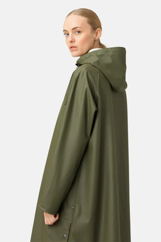 Women Ilse Jacobsen Raincoats Raincoat 8211 Army