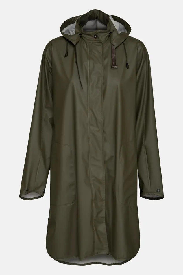 Women Ilse Jacobsen Raincoats Raincoat 8211 Army
