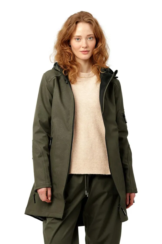 Women Ilse Jacobsen Raincoats Raincoat 8211 Army