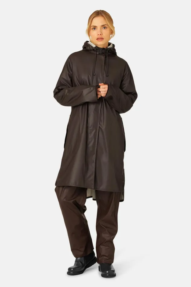 Women Ilse Jacobsen Raincoats Raincoat 8211 Ganache