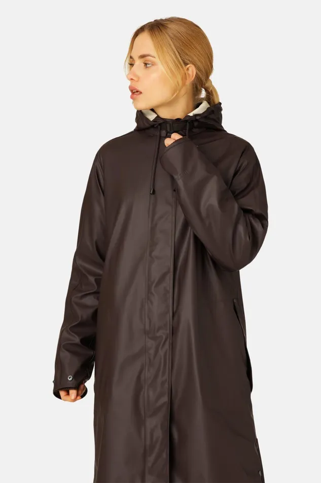 Women Ilse Jacobsen Raincoats Raincoat 8211 Ganache