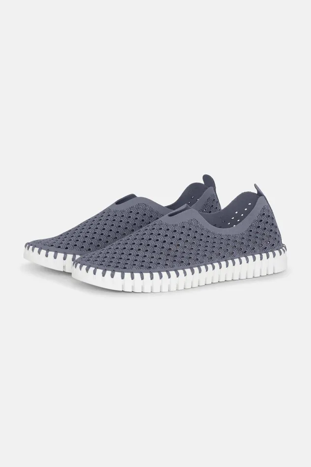 Women Ilse Jacobsen Tulip Flats Flats 8211 Grey Blue
